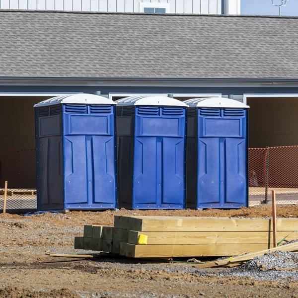 Heavy-duty construction site porta potty in Willits, California