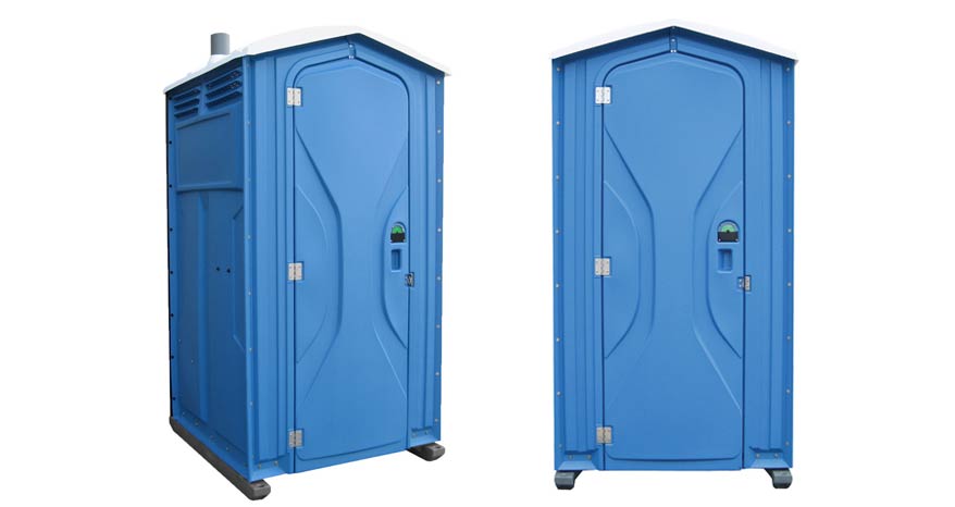 Long-term porta potty units on site in Willits, California